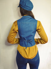 Load image into Gallery viewer, 70s denim waistcoat